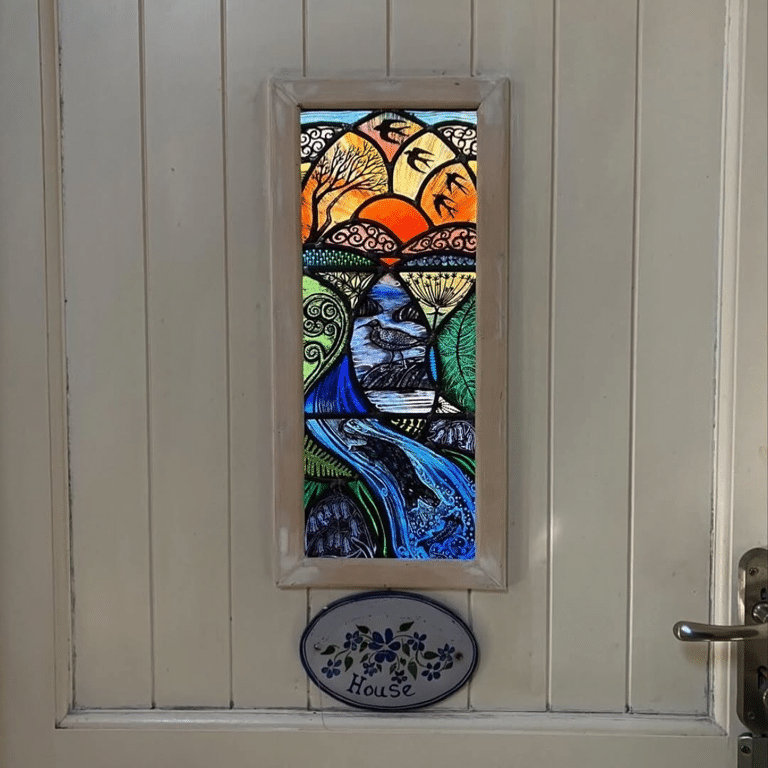 Stained Glass Panel for Door insert